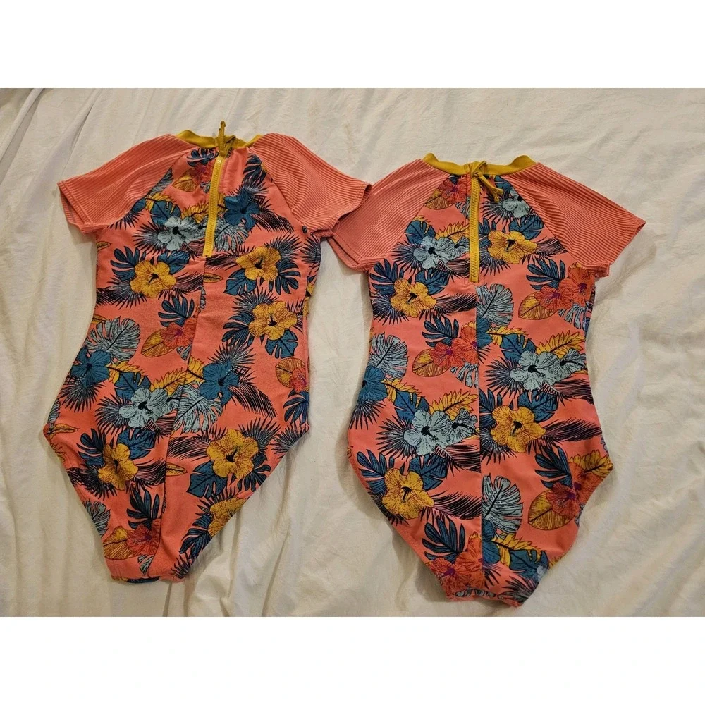 Art Class Girls Rash Guard Swimsuit Bundle Sizes‎ M 7/8 & L 10/12